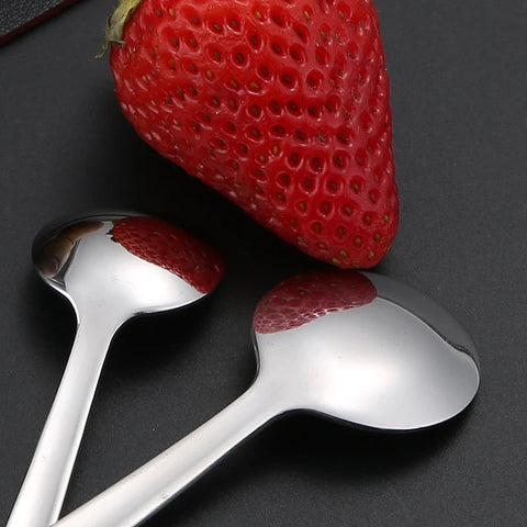 1 Pc Shovel Spoons Stainless Steel TeaSpoons Creative Coffee Spoon For Ice Cream Dessert Scoop Tableware Cutlery Set