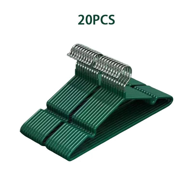 10/20pcs Clothes Hangers With Non-slip Design Traceless Clothes Racks Rust Prevention Sturdy Heavy Duty Coat Durable Hangers New
