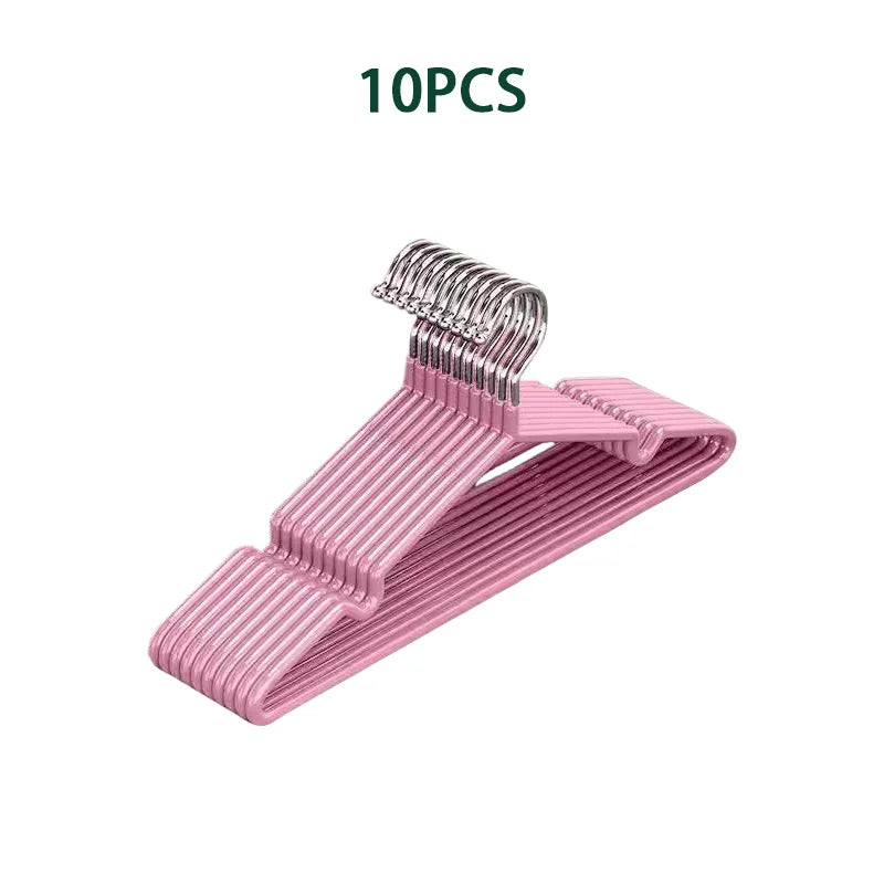 10/20pcs Clothes Hangers With Non-slip Design Traceless Clothes Racks Rust Prevention Sturdy Heavy Duty Coat Durable Hangers New
