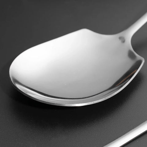 Large Stainless Steel Spoon Thicken Long Handle Soup Spoons Round Scoops for Hot Pot Colander Cooking Utensils Kitchen Tableware