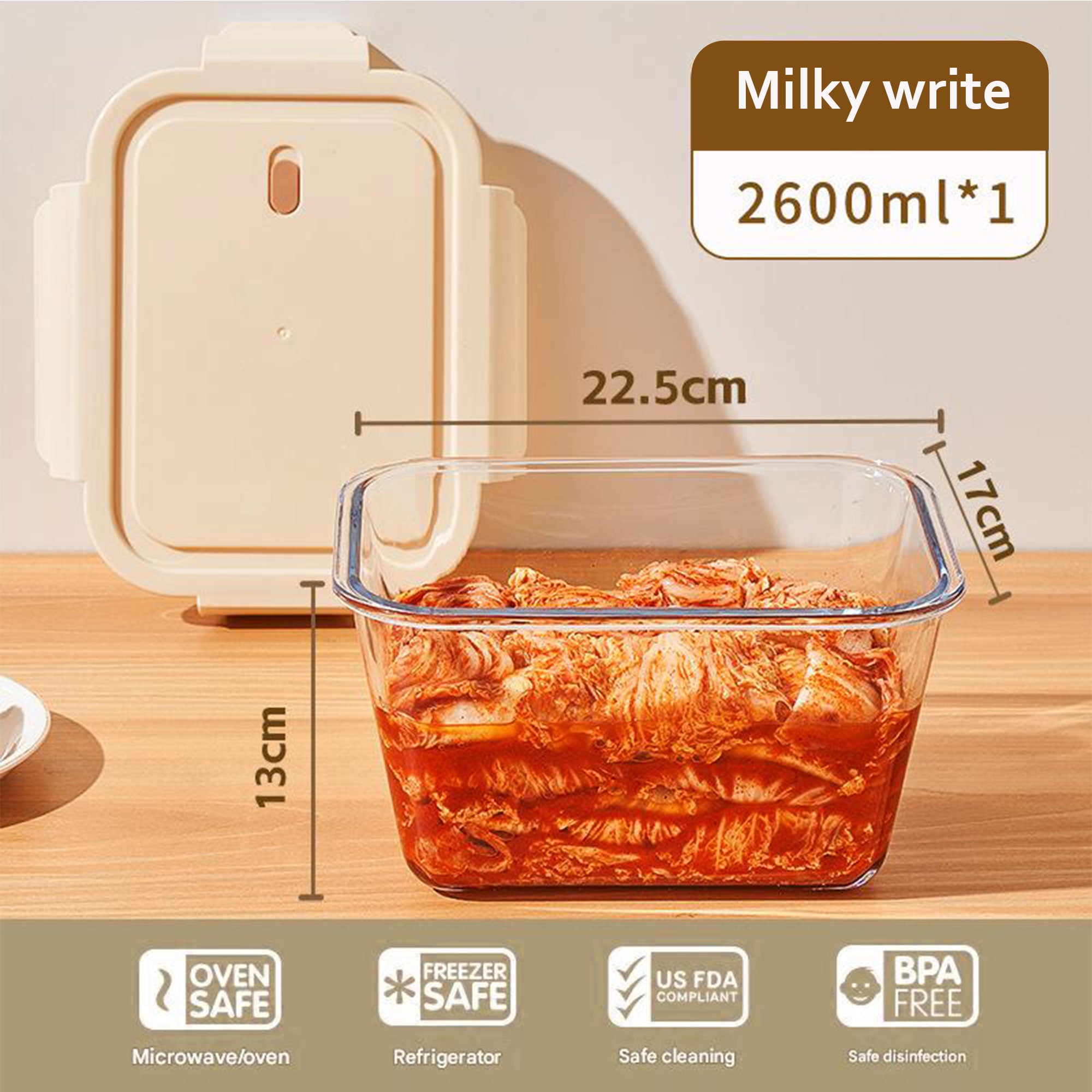 Sealed Glass Refrigerator Storage Box