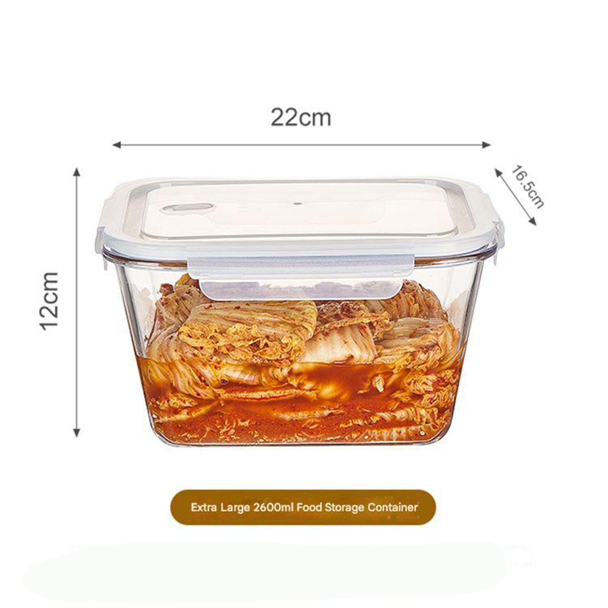 Sealed Glass Refrigerator Storage Box