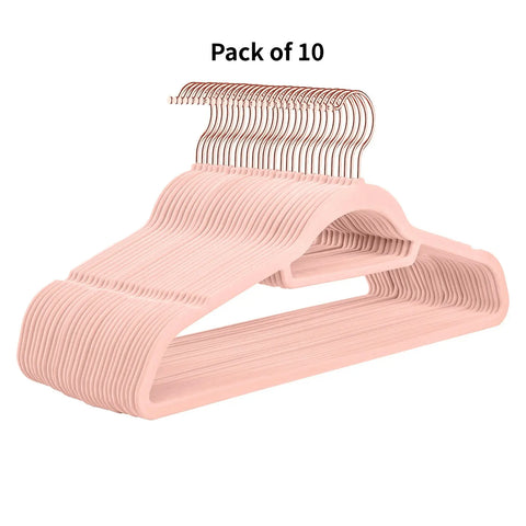 Seamless flocking rack for non-slip plastic clothes hanging home magic rack clothes brace