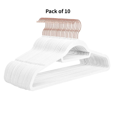 Seamless flocking rack for non-slip plastic clothes hanging home magic rack clothes brace