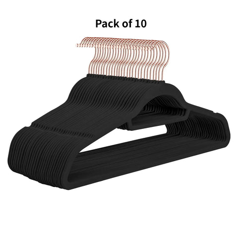 Seamless flocking rack for non-slip plastic clothes hanging home magic rack clothes brace