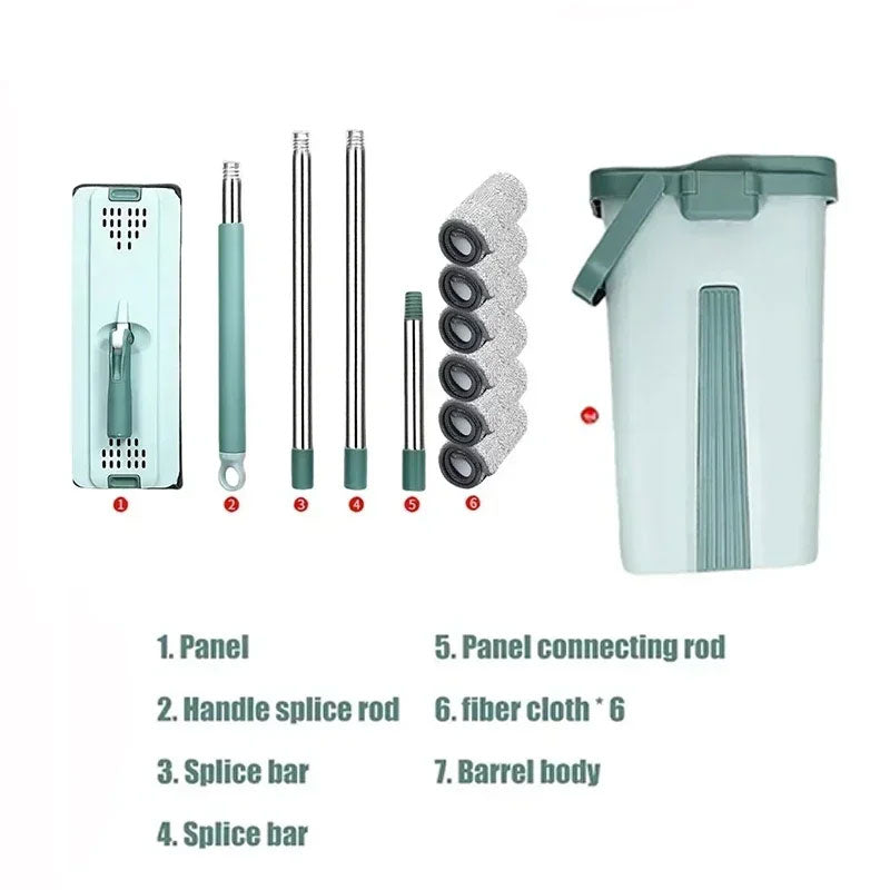 Self-Wringing Floor Mop Kit