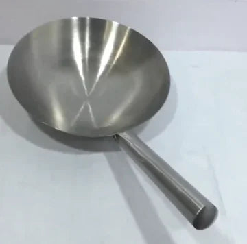 thick Big pot ladle Stainless steel chef Cooking wok large soup spoon Kitchen frying pot shell Restaurant handle spoon Iron