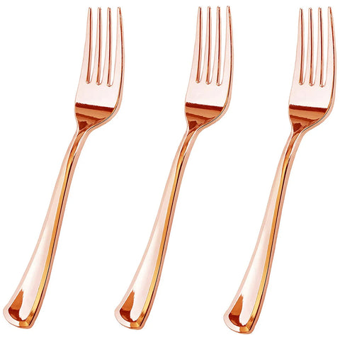 75 Pieces Gold Plastic Silverware- Disposable Flatware Set-Heavyweight Plastic Cutlery- Includes 25 Forks, 25 Spoons, 25 Knives