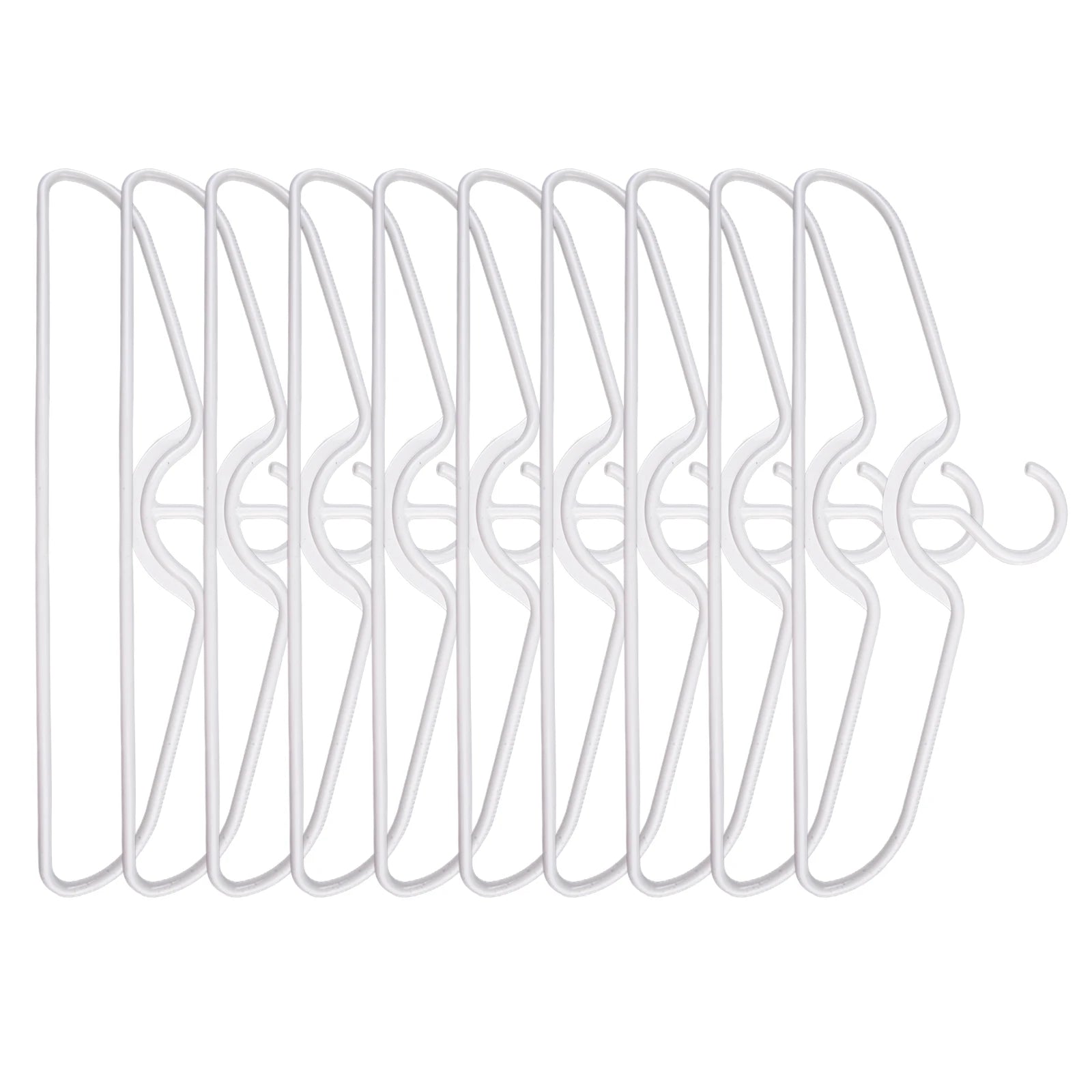 5/10/20pcs Short Neck Hangers Anti-Slip Plastic Clothes Hangers For Save Vertical Space Home Improvement Clothing Tools Parts