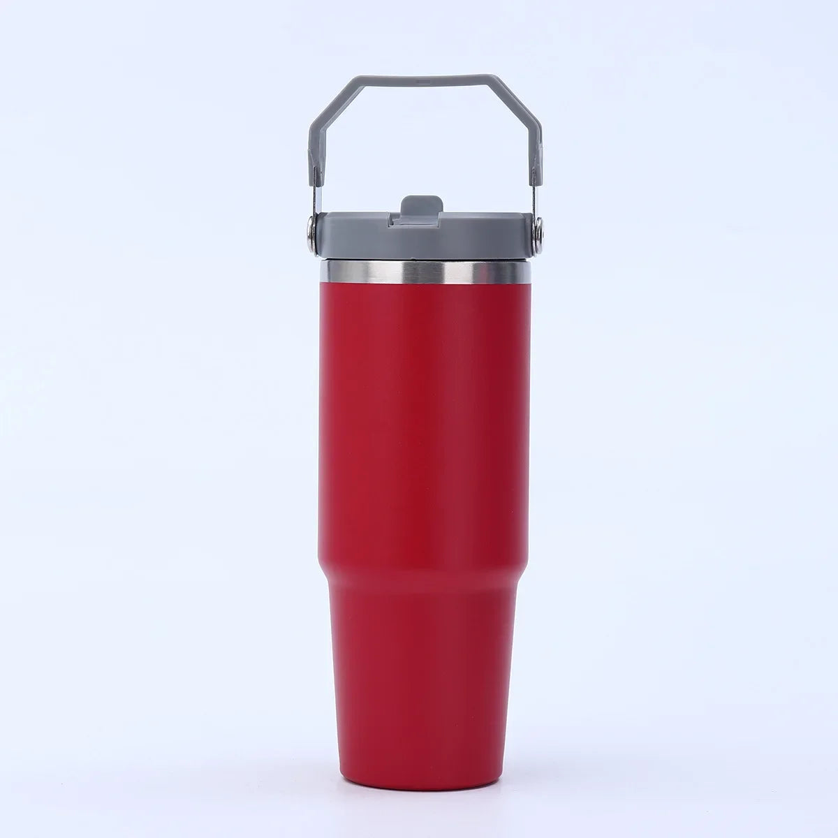 Large Capacity Stainless Steel Vacuum Insulated Thermos with Straw Portable High Aesthetic Value Handheld Car Cup Ice King