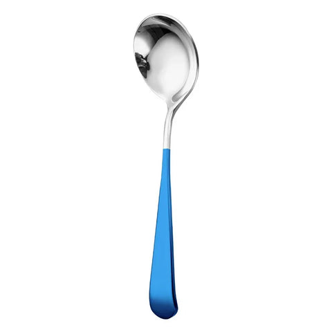 15.9cm*4.5cm Round Head Coffee Spoons Stainless Steel Mixing Tea Dessert Cake Scoop Multicolor Kitchen Tableware Accessories