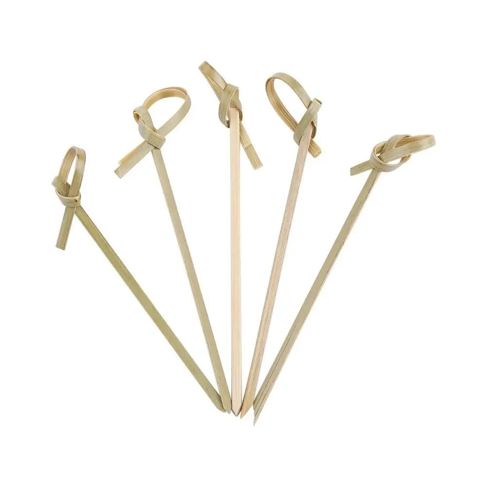 100pcs Household Disposable Cocktail Picks Party Decoration Bar Tool Bamboo Knot Skewers Barbeque Kitchen & Bar Bamboo Knot