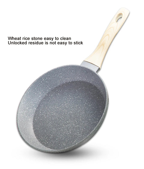 Eco-friendly Hot Wholesale Forged Aluminum Cookware set Granite marble stone of non stick frying pan set and soup pot