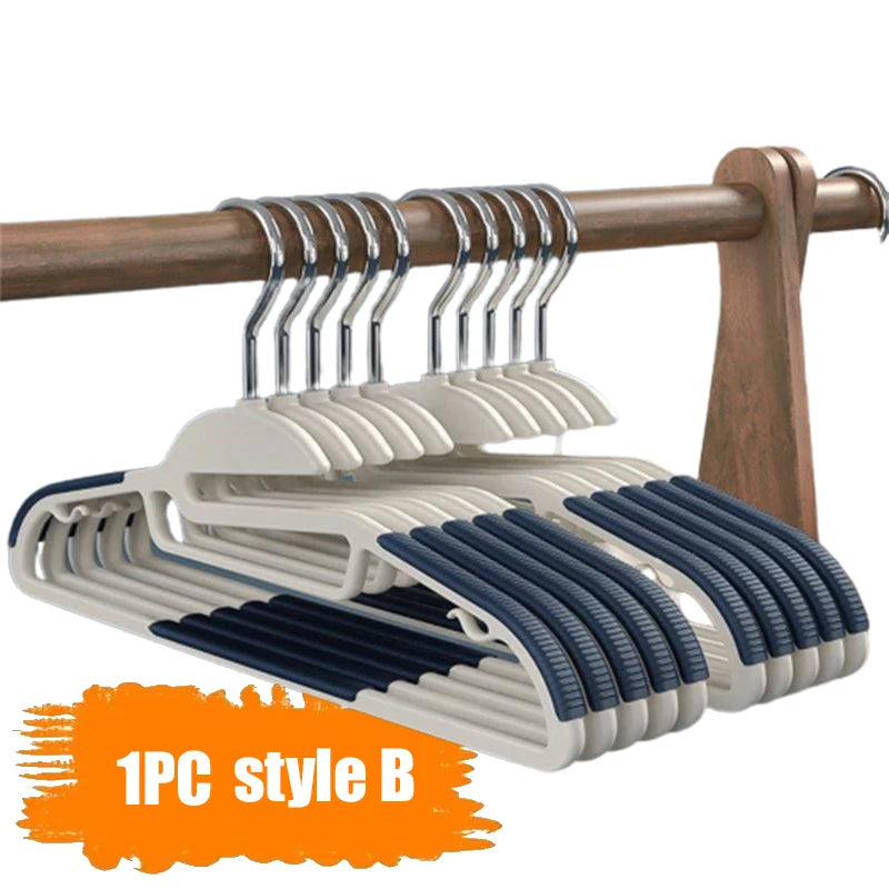Non-Slip Clothes Hangers Set Wardrobes Organizer Shelf For Clothes Hangers Plastic Organization Wardrobe Closet Bedroom Storage