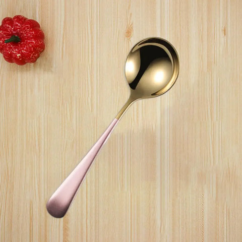 Stainless Steel Stirring Spoon Elegant Stainless Steel Dessert Spoons for Restaurants Home Kitchens Hotels Modern Design Smooth