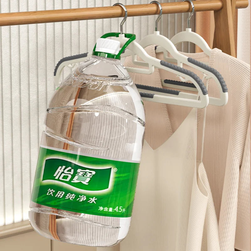 20/10Pcs Adult Anti-Slip Clothes Hangers Household Wet and Dry Wardrobe Bedroom Dormitory Clothes Hanging No Trace Drying Rack