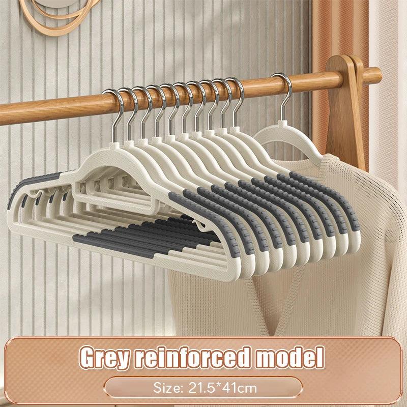 10/20pcs Multifunctional Clothes Hangers Rubber Anti-Slip Camisole Underwear Suit Organizers Rotin Dressing Storage Space Saving
