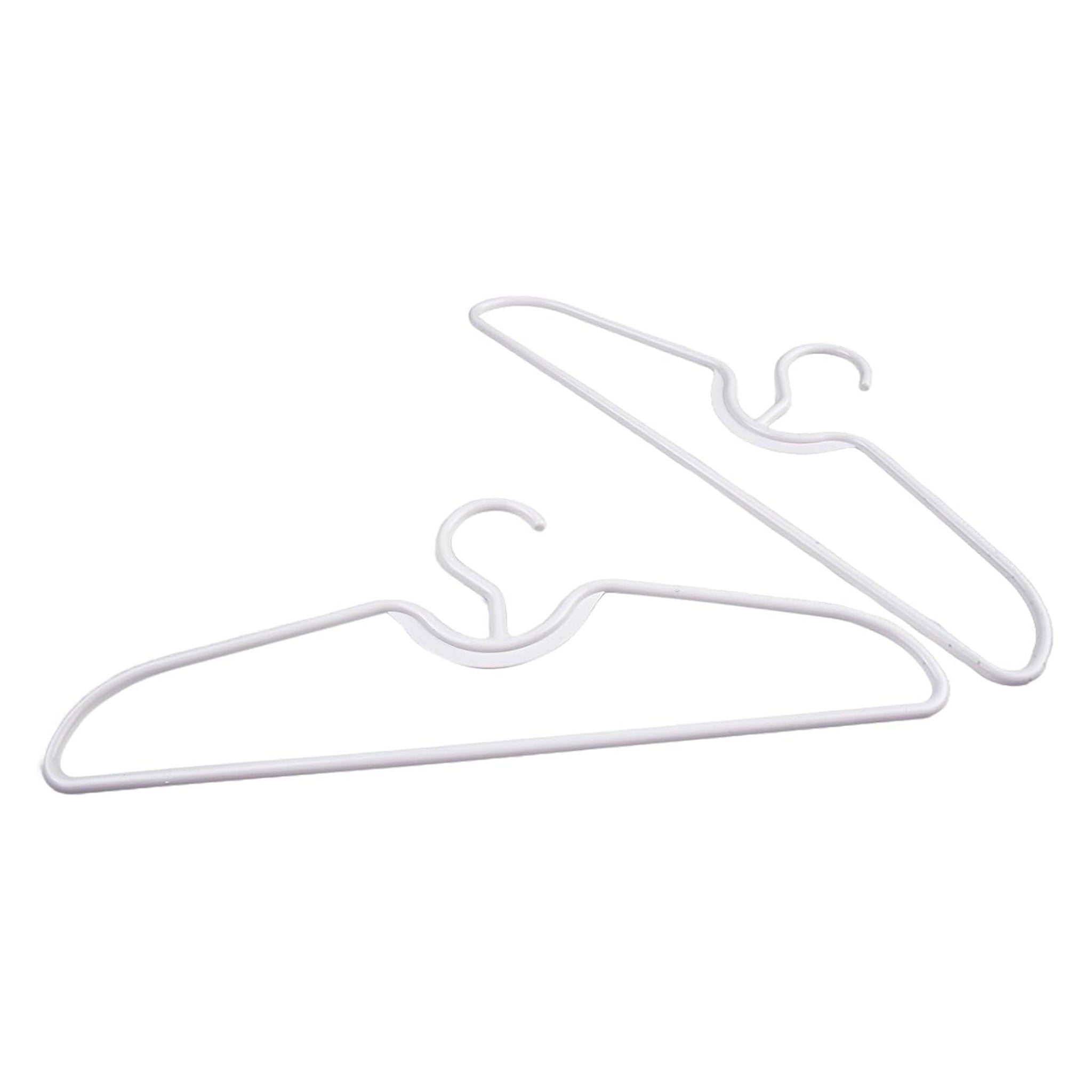 "Short Neck Anti-Slip Plastic Hanger Set – Space-Saving Design"