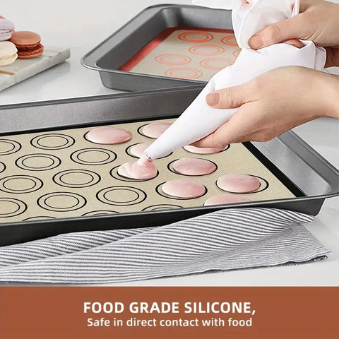 Silicone Baking Mat for Oven, Reusable Non Stick Heat Resistant Bakeware Sheets Liner, Baking Tools for Cookie Macaron Bread wiktra