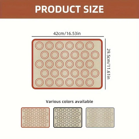 Silicone Baking Mat for Oven, Reusable Non Stick Heat Resistant Bakeware Sheets Liner, Baking Tools for Cookie Macaron Bread wiktra