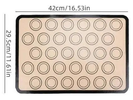 Silicone Baking Mat for Oven, Reusable Non Stick Heat Resistant Bakeware Sheets Liner, Baking Tools for Cookie Macaron Bread