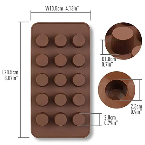 Silicone Fat Bombs Molds Mini Cup Chocolate Candy Mould Peanut Butter Jello Keto Cordial Moule Kitchen Accessories Baking Tools wiktra