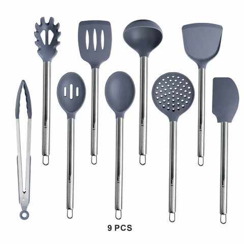 Silicone Kitchen Utensil Set Non Stick kitchenware Spatula Shovel Spoon Turner Cooking Tools Heat Resistant Cookwear Accessories