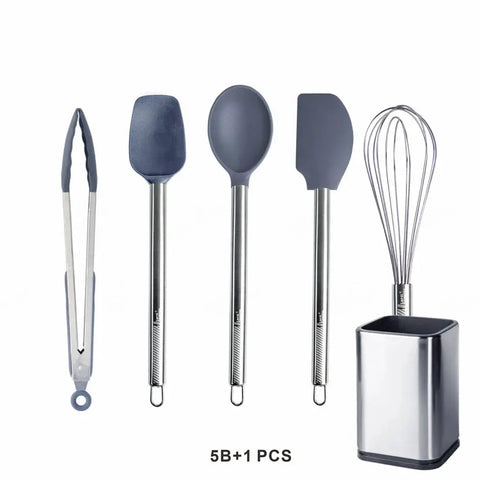 Silicone Kitchen Utensil Set Non Stick kitchenware Spatula Shovel Spoon Turner Cooking Tools Heat Resistant Cookwear Accessories