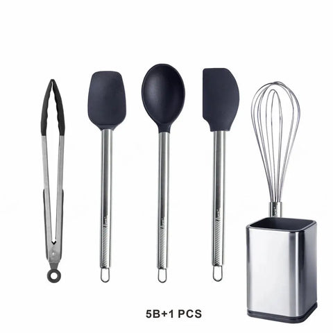 Silicone Kitchen Utensil Set Non Stick kitchenware Spatula Shovel Spoon Turner Cooking Tools Heat Resistant Cookwear Accessories