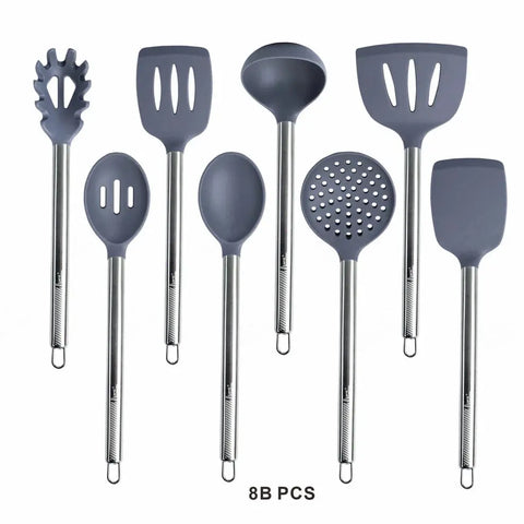 Silicone Kitchen Utensil Set Non Stick kitchenware Spatula Shovel Spoon Turner Cooking Tools Heat Resistant Cookwear Accessories