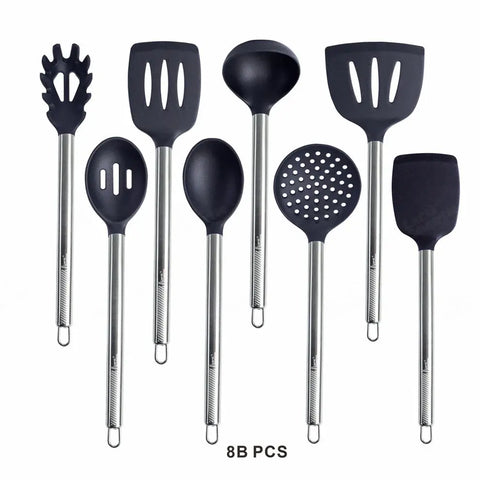 Silicone Kitchen Utensil Set Non Stick kitchenware Spatula Shovel Spoon Turner Cooking Tools Heat Resistant Cookwear Accessories