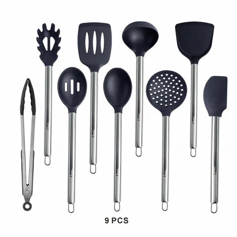 Silicone Kitchen Utensil Set Non Stick kitchenware Spatula Shovel Spoon Turner Cooking Tools Heat Resistant Cookwear Accessories