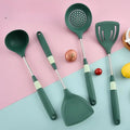 Silicone Spatula Kitchenware Set Kitchen Non-Stick Pan Soup Spoon and Strainer Cooking Silicone Kitchenware wiktra