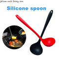 Silicone world Long Handle Soup Spoon Scoops Long Handle Porridge Spoon Rice Ladle Scoops public spoon Kitchen Tool Cooking Tool wiktra