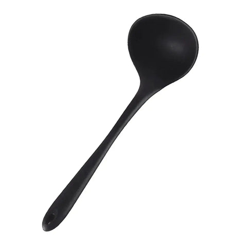 Silicone world Long Handle Soup Spoon Scoops Long Handle Porridge Spoon Rice Ladle Scoops public spoon Kitchen Tool Cooking Tool