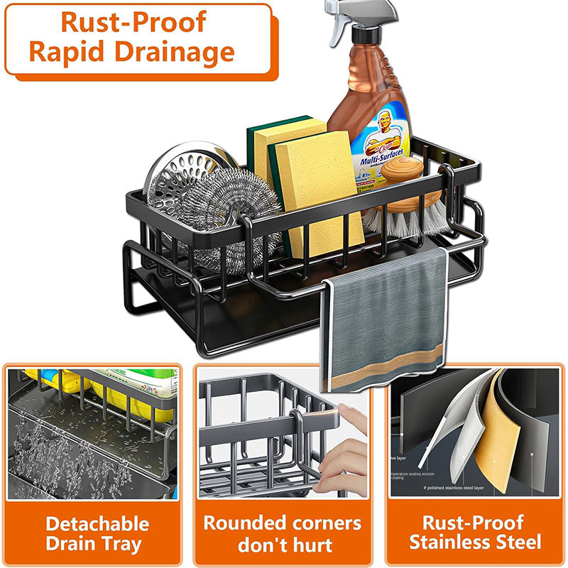 Sink Faucet Rag Drying Storage Rack