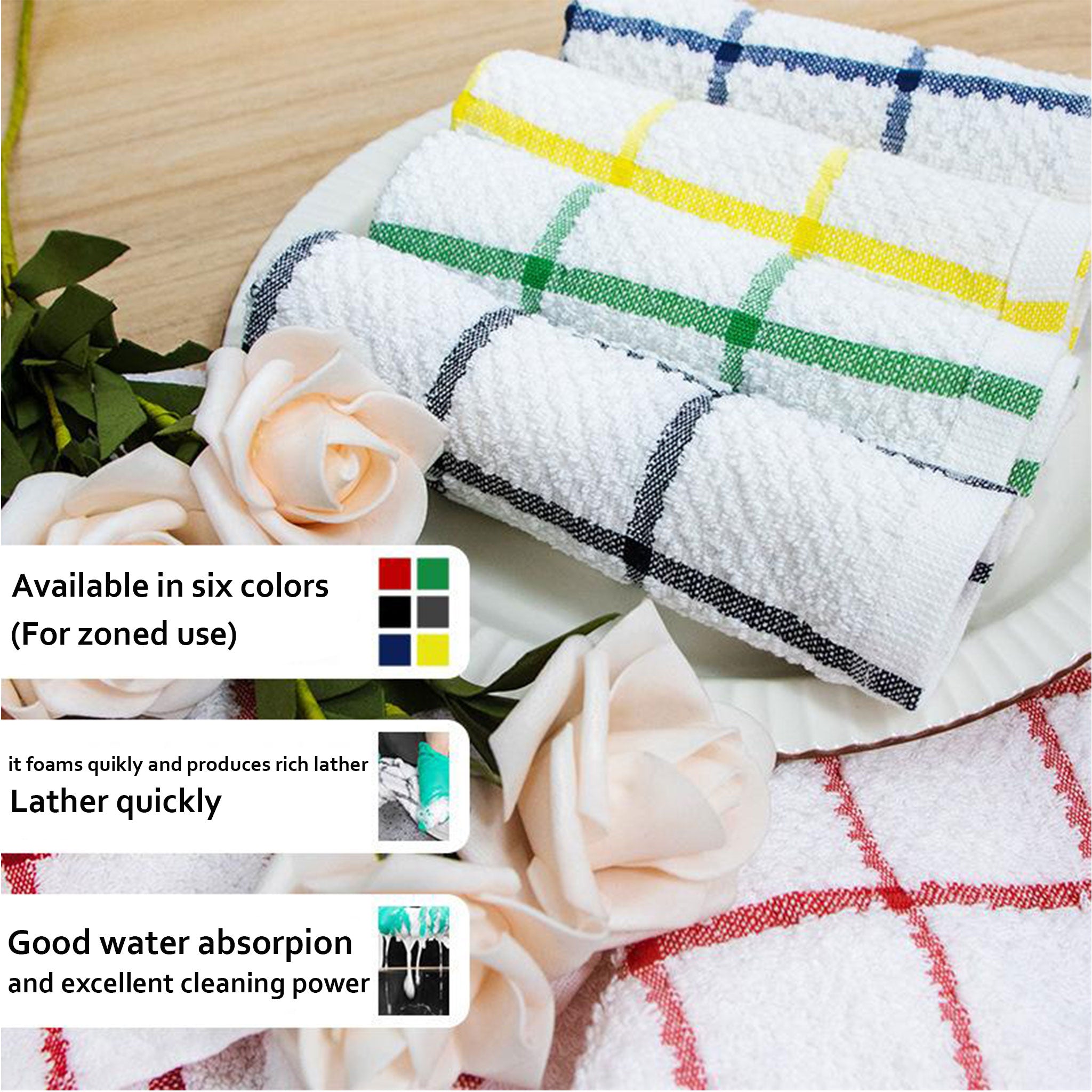 Small Square Soft Waffle Towel