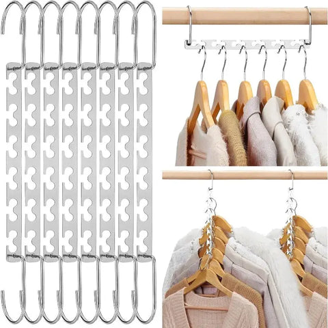 Space Saving Hangers for Clothes 20 Pack, Heavy Duty Hanger Organizer | 30 Lbs Capacity |, Metal Magic Hanger wiktra