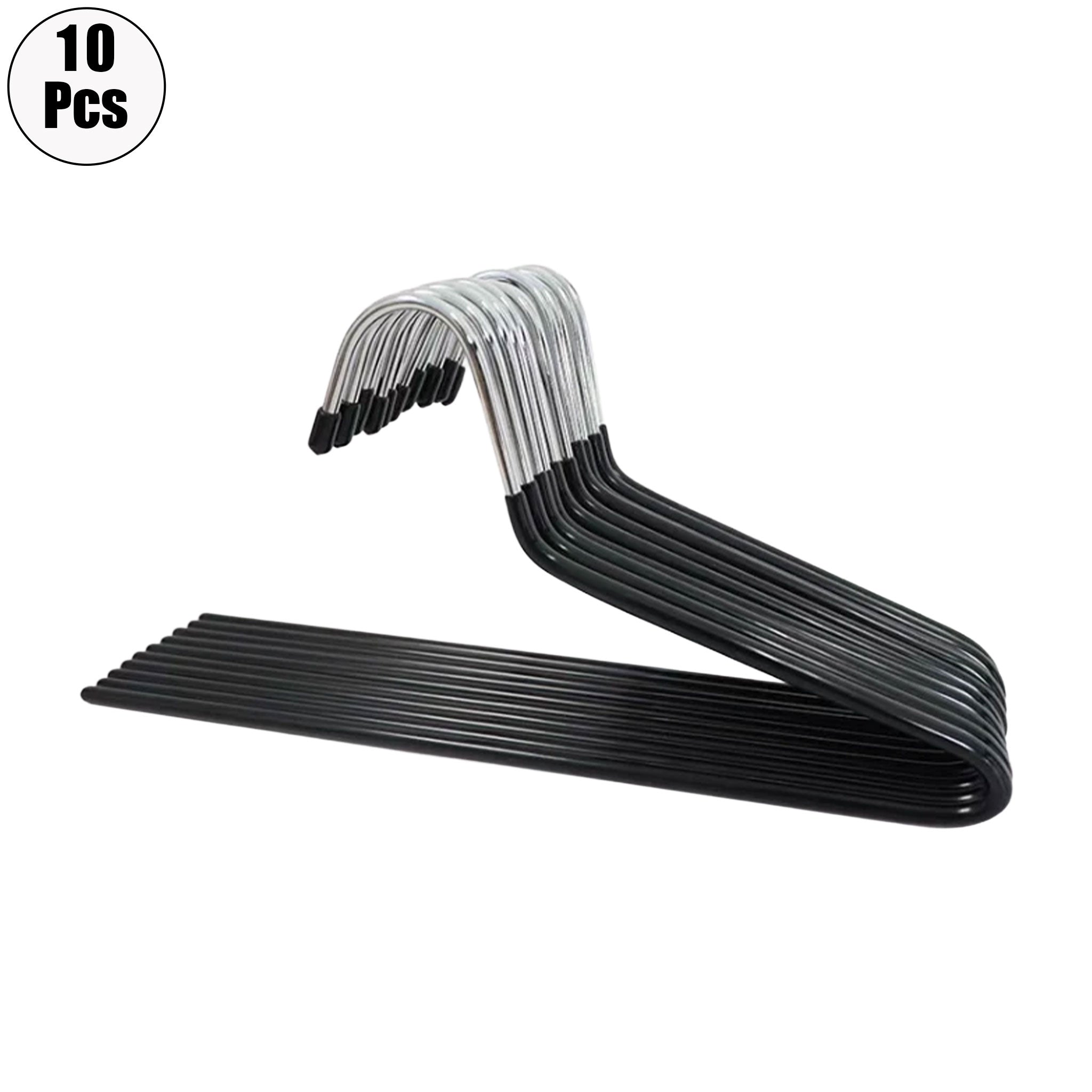 10pcs Metal Pants Hanger Pants Organizer Closet Trouser Rack 29/35CM Balcony Drying Clothes Hanger Storage Pants Rack Traceless