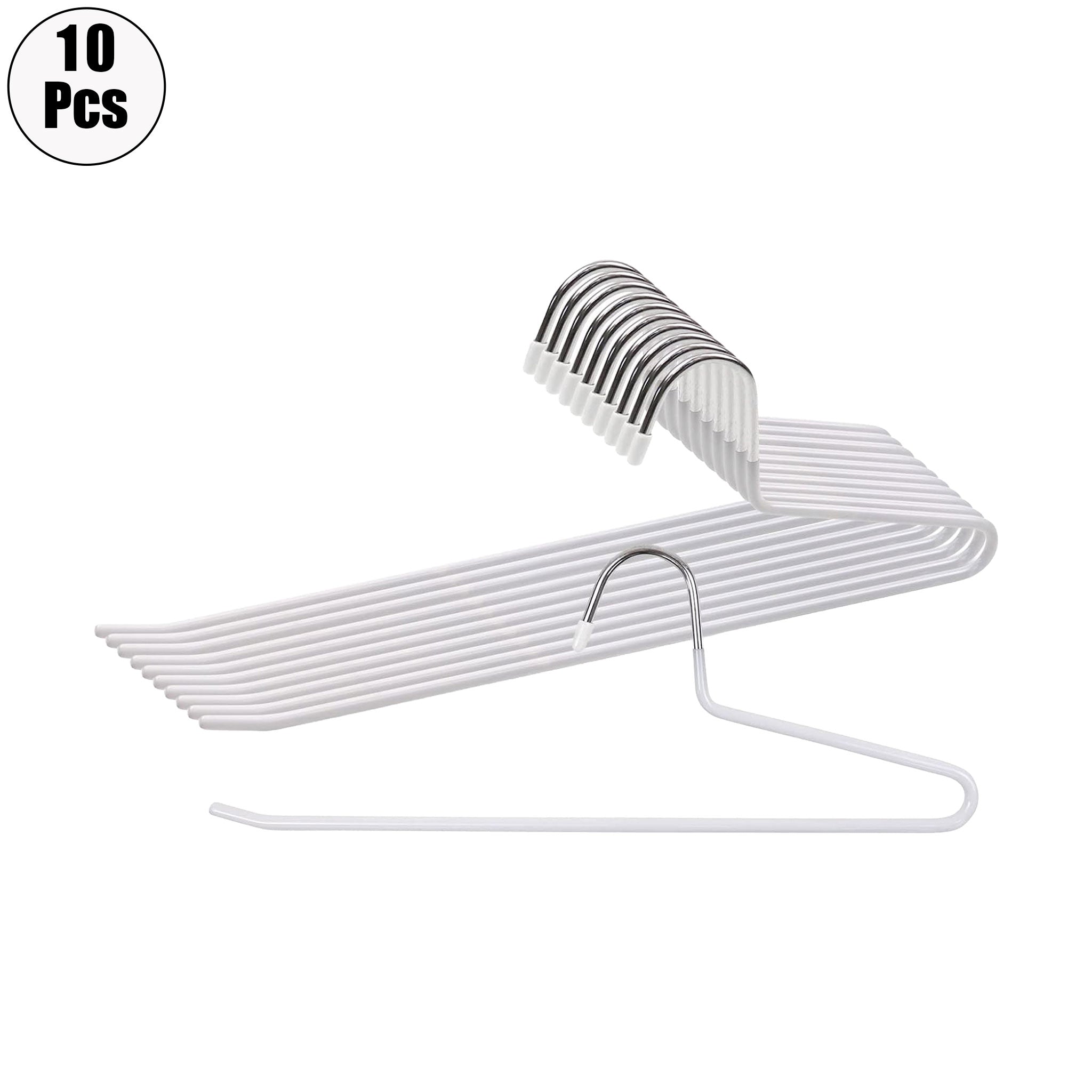 10pcs Metal Pants Hanger Pants Organizer Closet Trouser Rack 29/35CM Balcony Drying Clothes Hanger Storage Pants Rack Traceless