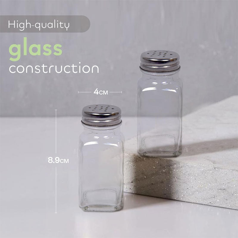 Square Glass Pepper Seasoning Bottle