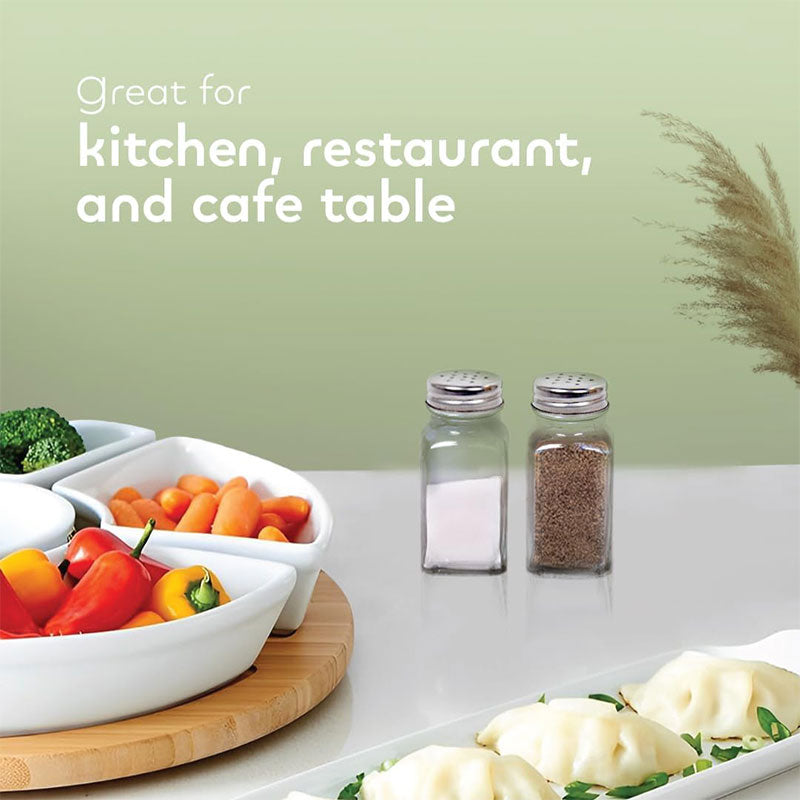 Square Glass Pepper Seasoning Bottle