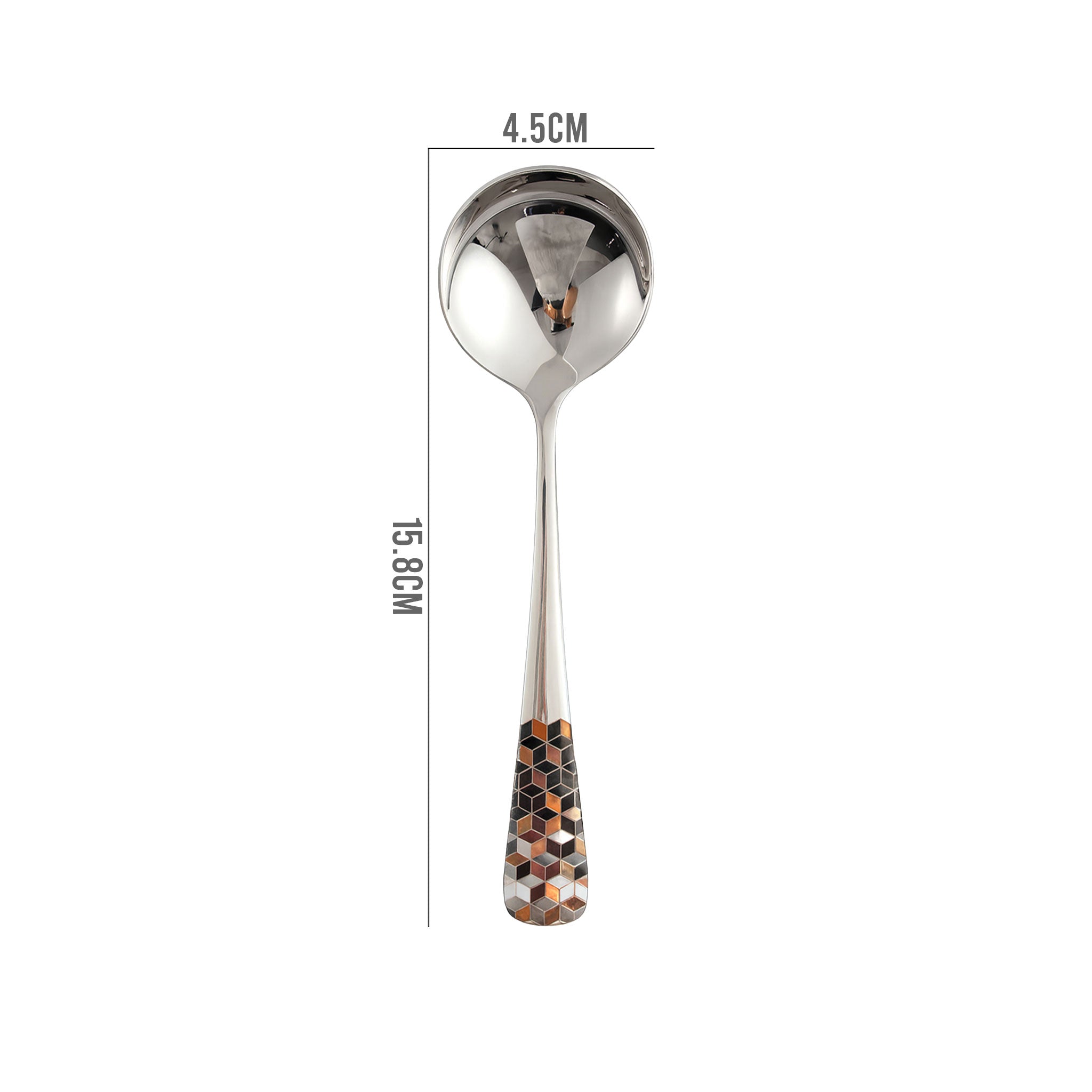 Stainless Steel Coffee & Dessert Teaspoons – Silver Round Head Cutlery