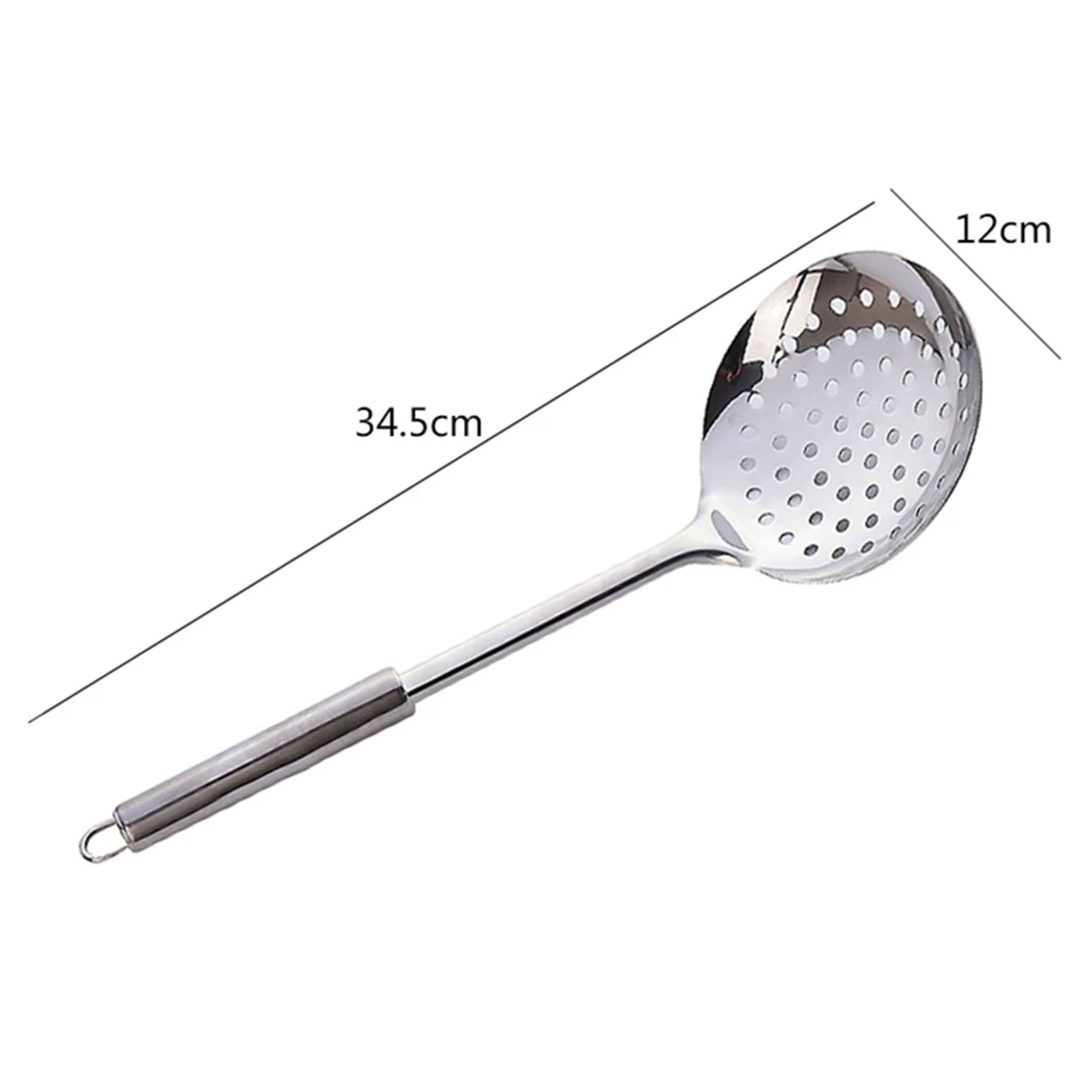 Stainless Steel Cooking Colander with Anti-Scald Handle – Kitchen Utensil