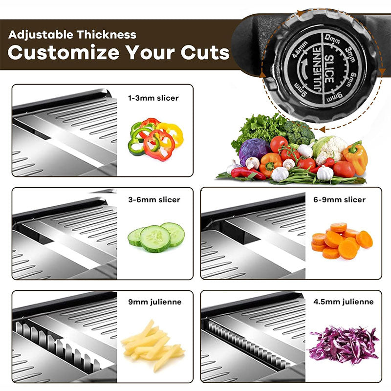 Stainless Steel Cutter for Slicing & Shredding