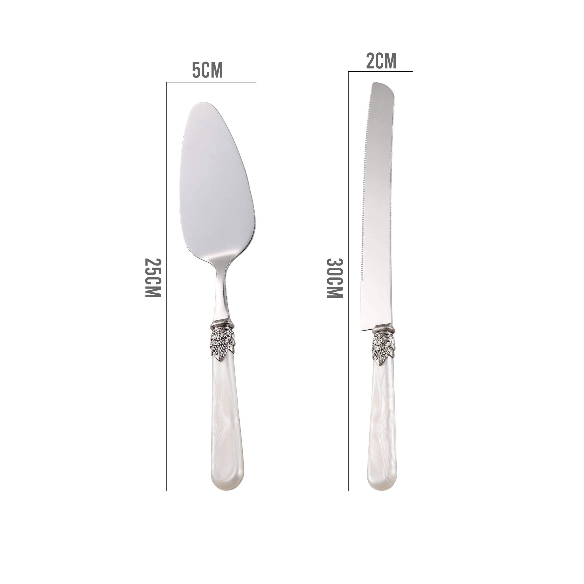 Stainless Steel Flatware Set with Marble Handle