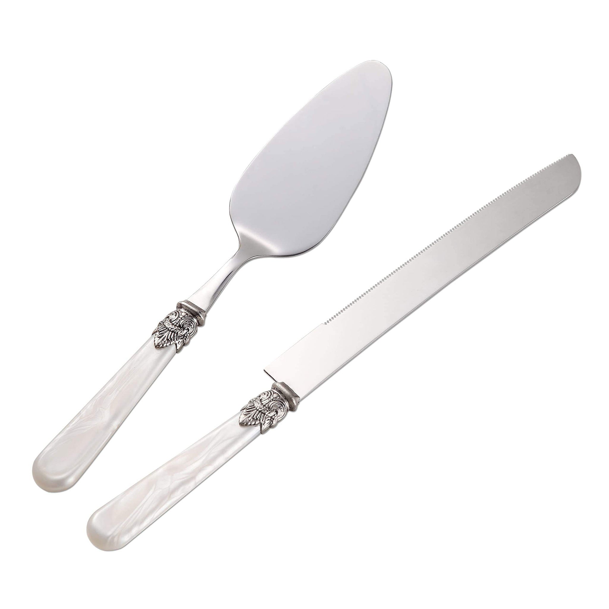Stainless Steel Flatware Set with Marble Handle