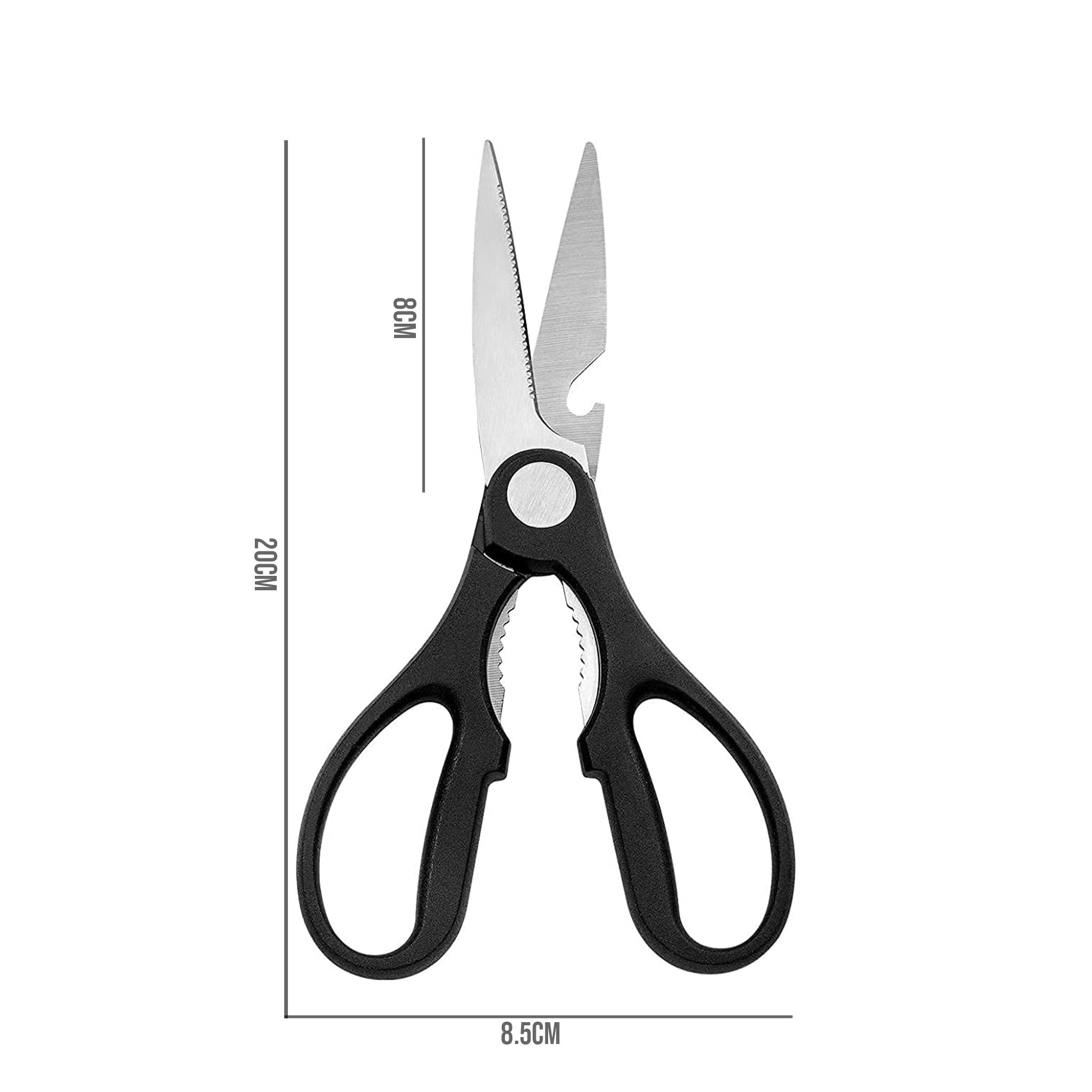 Stainless Steel Kitchen Knife Set with Holder and Sharpener