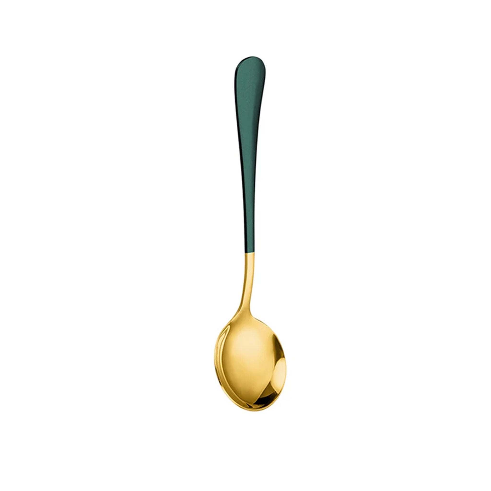Stainless Steel Korean Spoon – Gold/Silver Mirror Finish