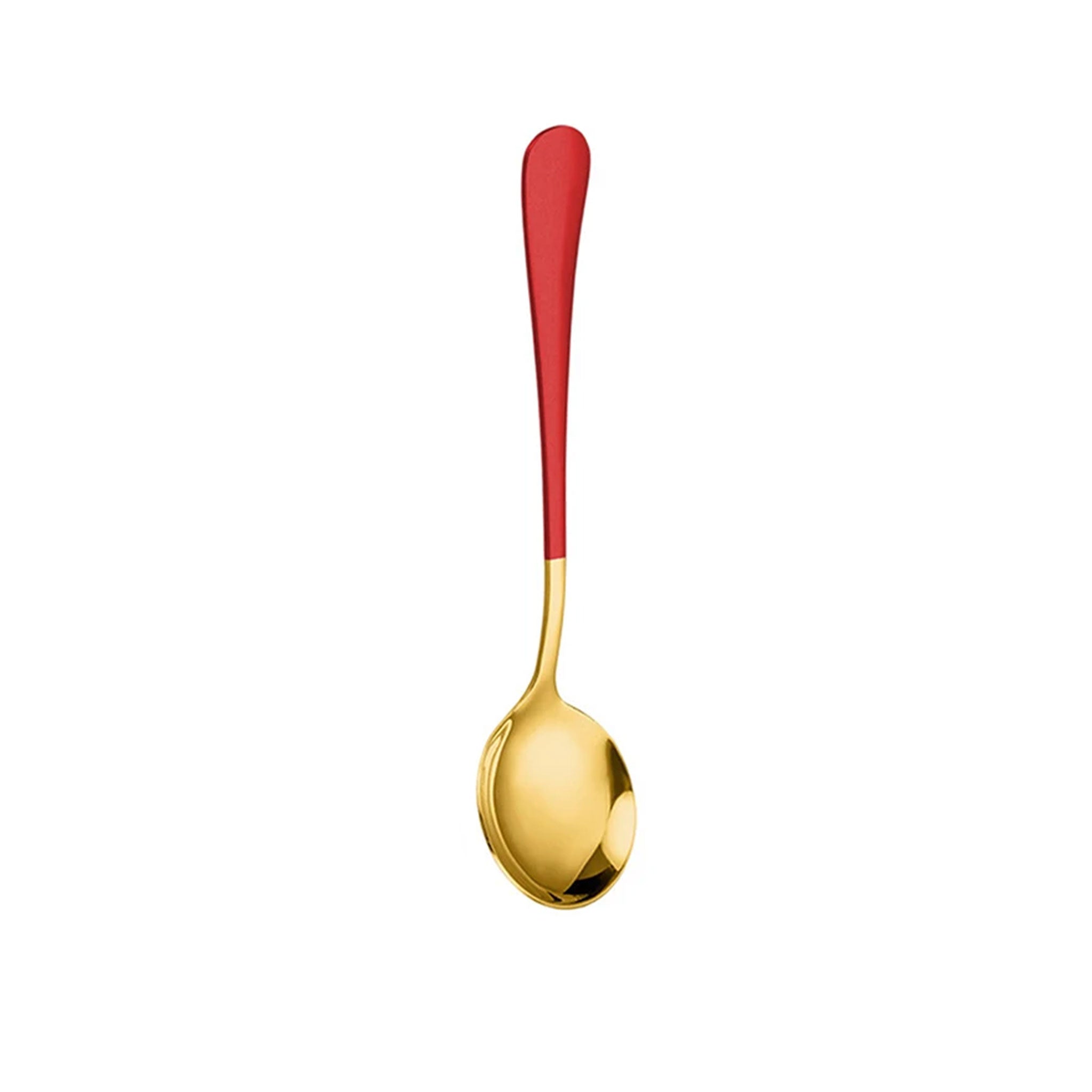 Stainless Steel Korean Spoon – Gold/Silver Mirror Finish